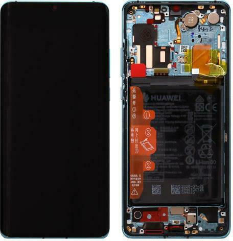 Huawei Οθόνη / Battery με Μηχανισμό Αφής και Πλαίσιο για Huawei P30 Pro (New Version) (Aurora Blue)