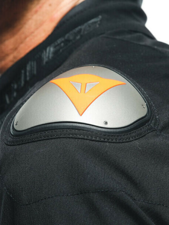 Dainese Energyca Air Tex Ανδρικό Μπουφάν Μηχανής 4 Εποχών Black/Fluo Red