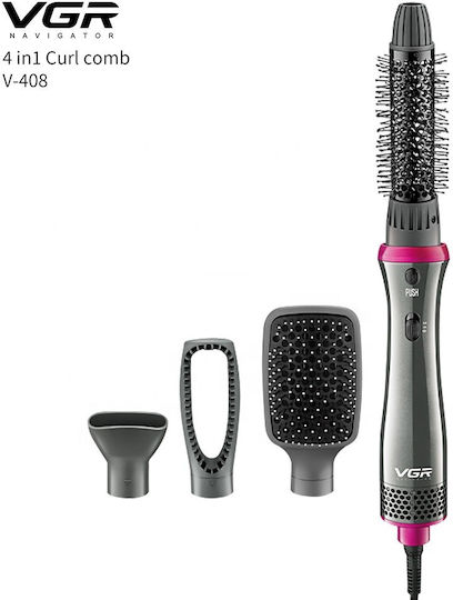 VGR Air Styler Ηλεκτρική Βούρτσα με Αέρα για Ίσιωμα και Μπούκλες 600W