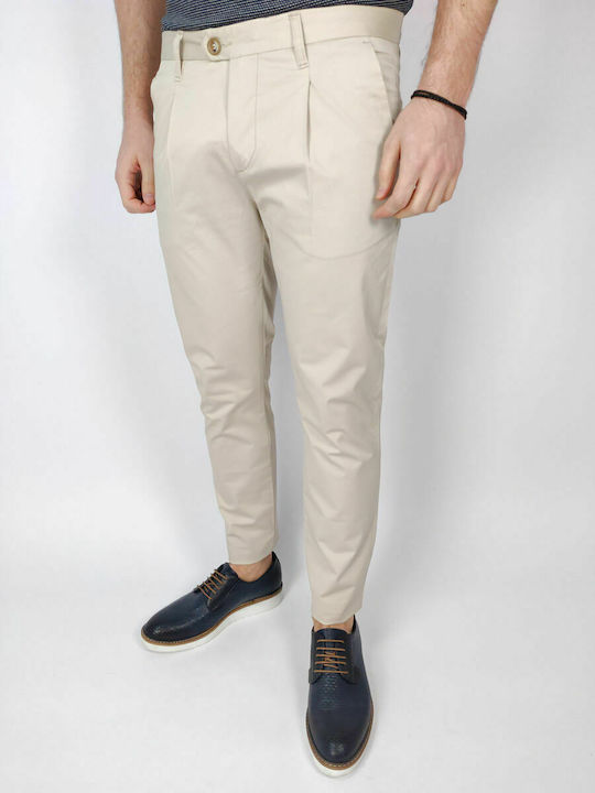 Hose Chino in Schlanker Passform Beige