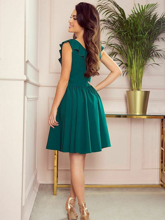 Numoco Summer Midi Dress for Wedding / Baptism Green