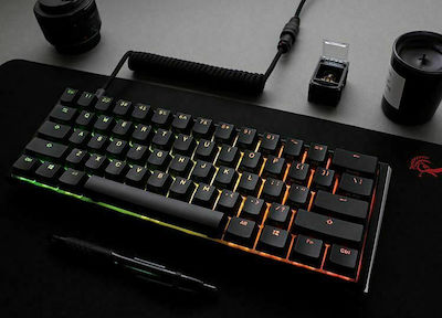 Ducky One 3 Mini Classic Gaming Mechanical Keyboard 60% with Cherry MX Red switches and RGB lighting (English US)