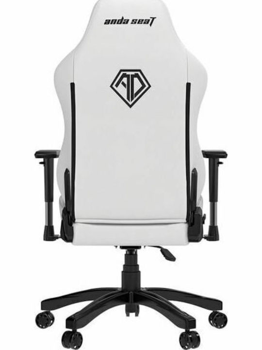 Anda Seat Phantom 3 Καρέκλα Gaming Δερματίνης με Ρυθμιζόμενα Μπράτσα Cloudy White