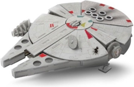 Φιγούρα Μοντελισμού Διαστημόπλοιο Millennium Falcon με Κόλλα και Χρώματα