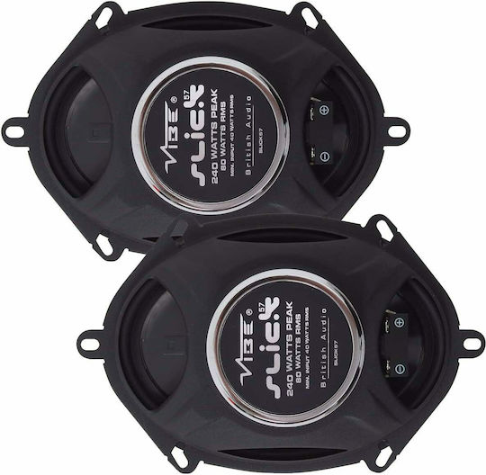 Vibe Audio SLICK 57-V7 Ηχείο Αυτοκινήτου Ομοαξονικά 5x7" με 240W RMS (2 Δρόμων)