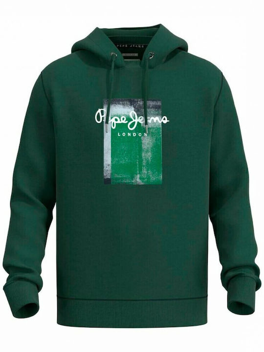 Sweatshirt with Hood Forest Green