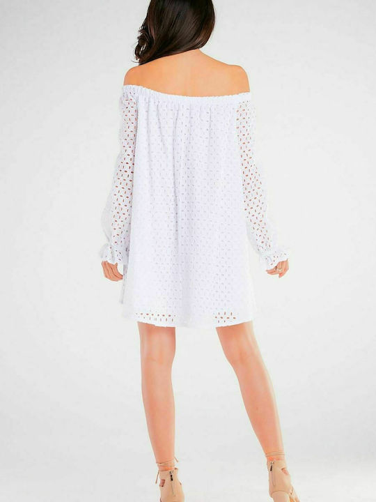 Awama Mini Dress White