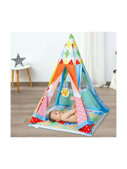 Kiokids Детски шатър Индийски Тeepee палатка Цветна