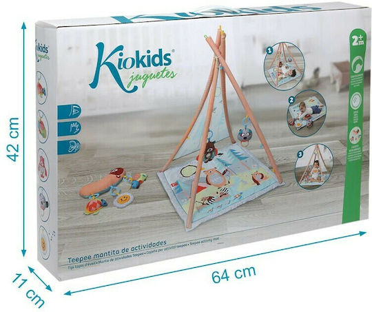 Kiokids Kids Indian Teepee Play Tent Forrest 3048 Multicolour