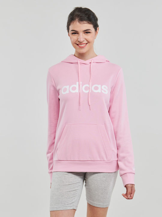 adidas Essentials Φούτερ Ροζ με Κουκούλα