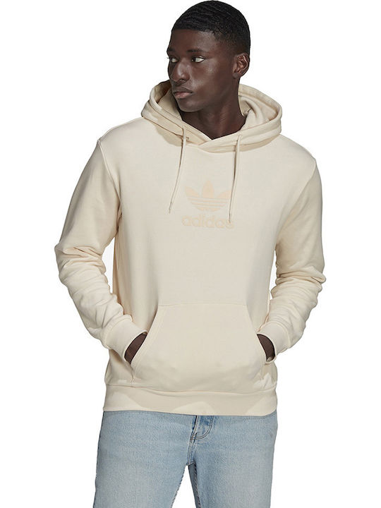 Trefoil Series Street Sweatshirt mit Kapuze Beige