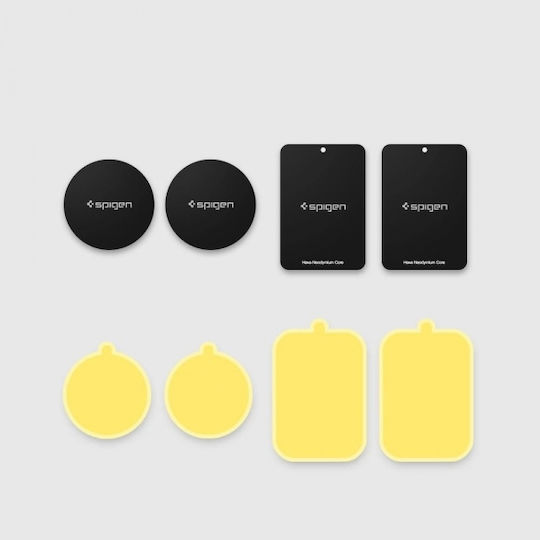 Spigen Kuel Mp4p Car Mount Metal Plates Car Mobile Mount with Magnet Black
