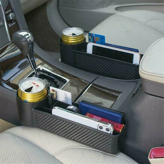 Carman Car Cup Holder Multiple use 1 Position for Seat Back in Black Color