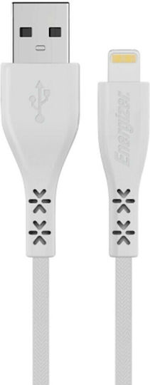 Energizer Geflochten USB-A zu Lightning Kabel Weiß 1.2m (35878)