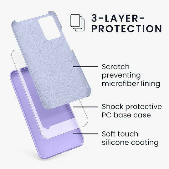 KWmobile Rubberized Back Cover Silicone Lavender (Redmi Note 11 Pro) 57373.108