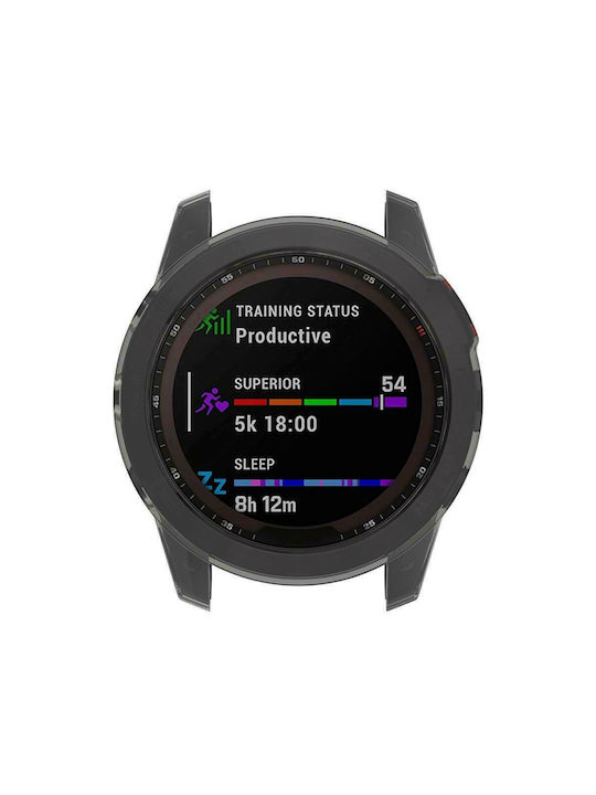 Tech-Protect Defense Carcasă de Silicon în culoarea Negru pentru Garmin Fenix 7
