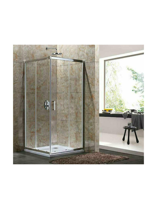 Aquarelle Oia 10 2+2 Cabin for Shower with Sliding Door 70x120x180cm Clear Glass