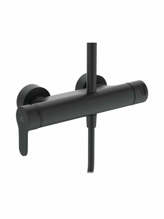 Ideal Standard Cerafine O Στήλη Ντουζ με Μπαταρία 112.6cm Μαύρη