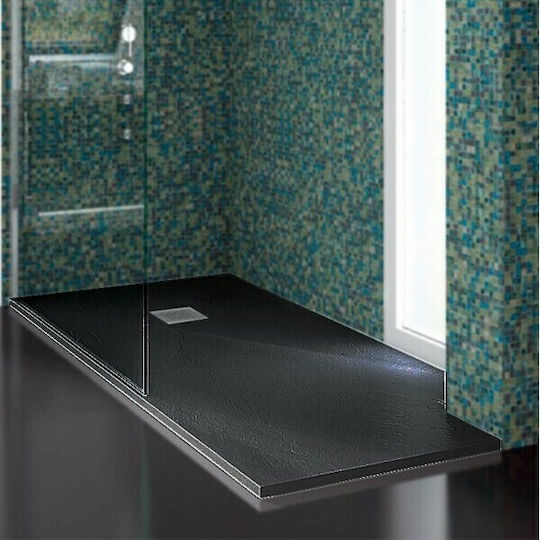 Karag Rectangular Artificial Stone Shower Cemento Pietra 70x120x2.5cm
