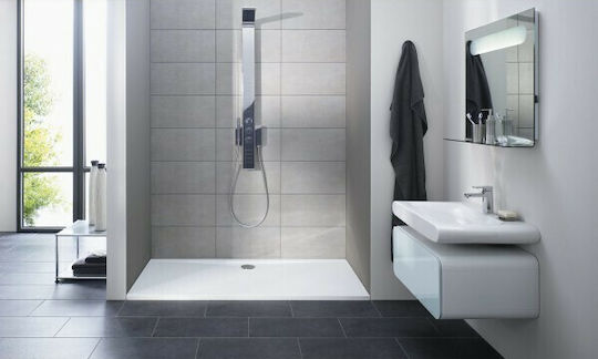 Ideal Standard Ultra Flat Halbkreisförmig Acryl Dusche x100cm Weiß