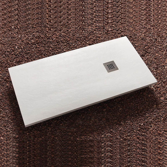 Tema Dușieră Rectangulară Din Piatră Artificială 120x80cm Gri