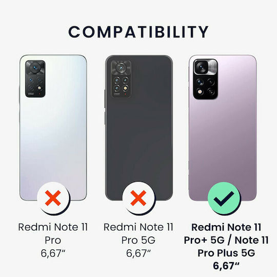 KWmobile Back Cover Silicone Winter Rose (Redmi Note 11 Pro+ 5G)