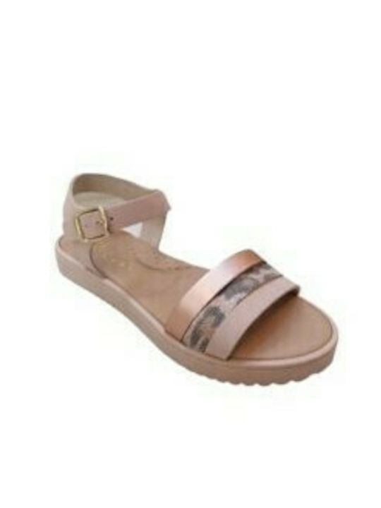 RICCO MONDO LEATHER SANDALS GIRLS COPPER T 30114 N1