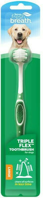 Tropiclean Fresh Breath Tripple Flex Toothbrush Dog against Bad Breath for Medium Breeds Medium/Large