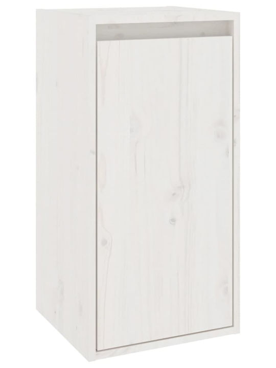 Wooden Living Room TV Unit White L100xW30xH35cm