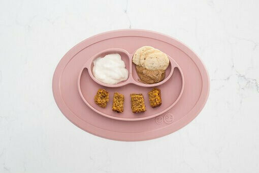 Ezpz Silicone Baby Tray Mini Feeding Set for 12+ months 3pcs Purple