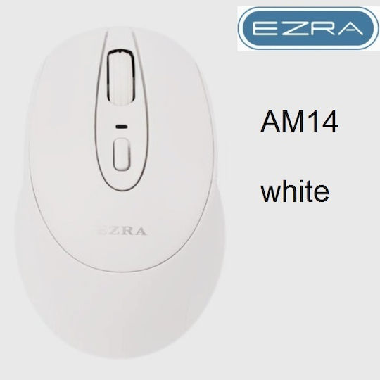 Ezra AM14 Ασύρματο Ποντίκι Λευκό