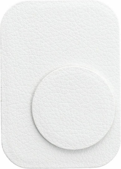 Βάση Κινητού Αυτοκινήτου Eco Leather White με Μαγνήτη