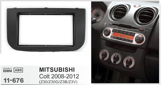 Πρόσοψη 2 Din για Mitsubishi Colt 2008-2012