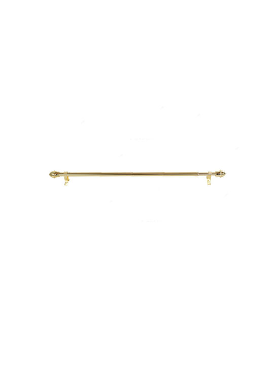 Import Hellas Extendable Metallic Curtain Pole Briz-Briz Single Φ12mm 55-85cm GOLD cm