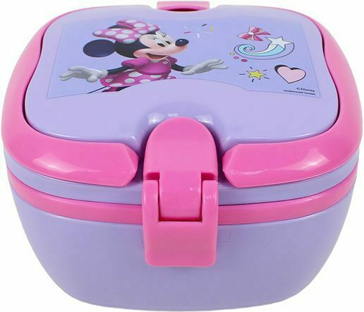 Gim Minnie Mouse Пластмасово детско контейнерче за храна Minnie Лилав