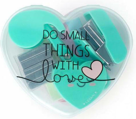 Legami Milano Mini Heart Desk Set 6 Pieces