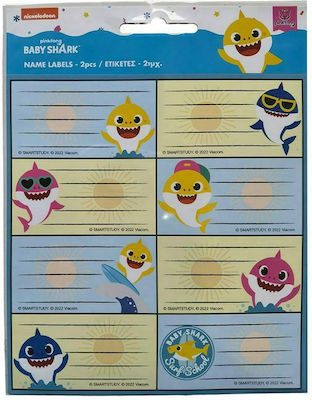 Gim Notebook Labels Baby Shark 16pcs