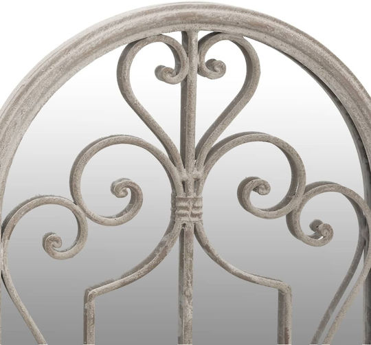 vidaXL Wandspiegel mit Weiß Metallisch Rahmen 100x45cm 1Stück