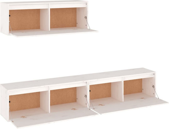 Wohnzimmer TV-Einheit Weiß L100xB30xH35cm