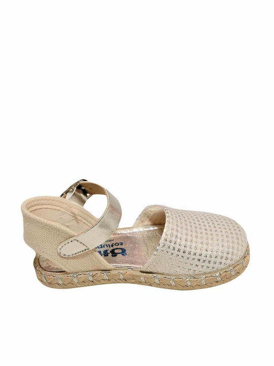 Conguitos Παιδικές Espadrilles mit verstellbarer Metallschließe Silber