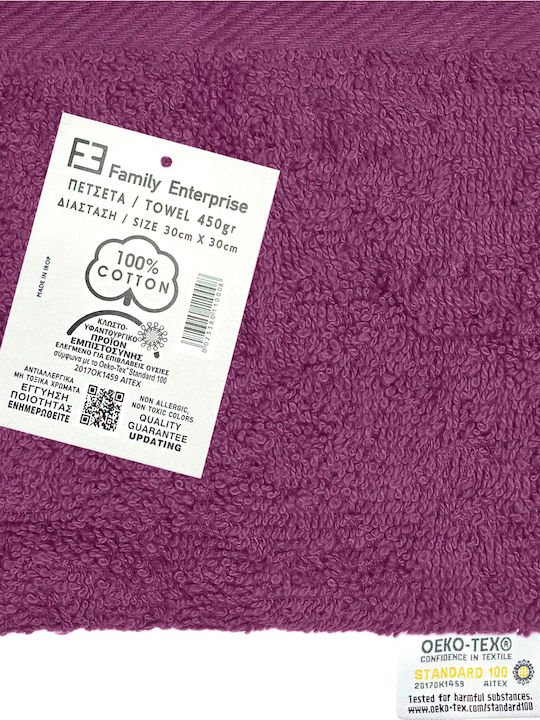Family Enterprise Lavette 30x30cm Purple Weight 450gr/m²