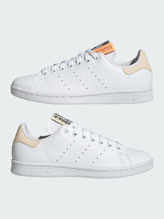 Stan Smith Damen Sneakers Cloud White / Bliss Orange / Almost Blue