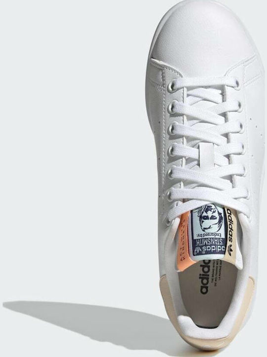 Stan Smith Damen Sneakers Cloud White / Bliss Orange / Almost Blue