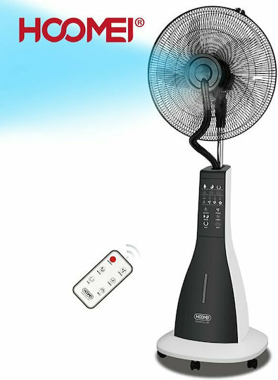 Hoomei Misting Fan 90W with Fan Diameter 40cm with Remote Control Black