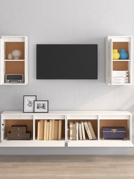 Wohnzimmer TV-Einheit Weiß L160xB30xH95cm