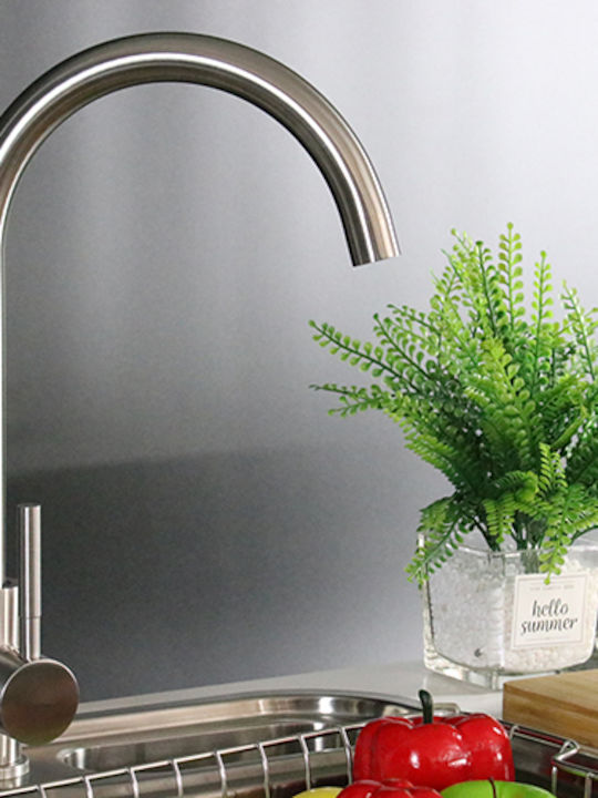 Vergina Kitchen Faucet Counter Silver