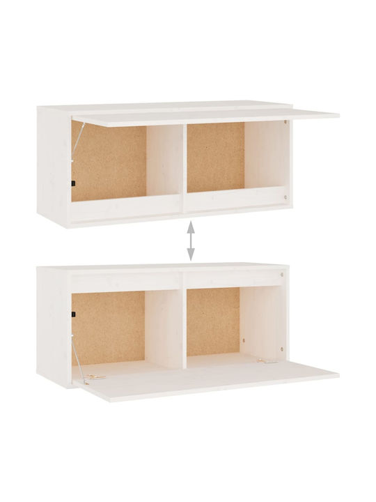 Wohnzimmer TV-Einheit Weiß L190xB30xH140cm
