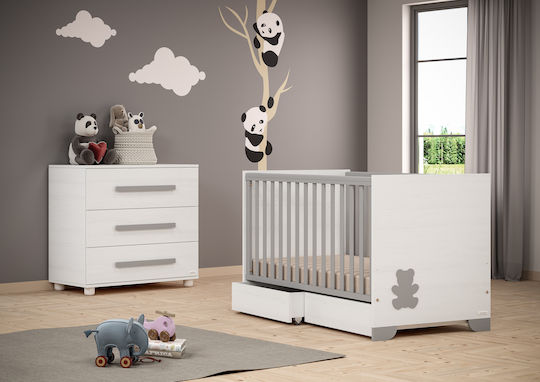 Casababy Πολυμορφική Κούνια Panda Λευκή