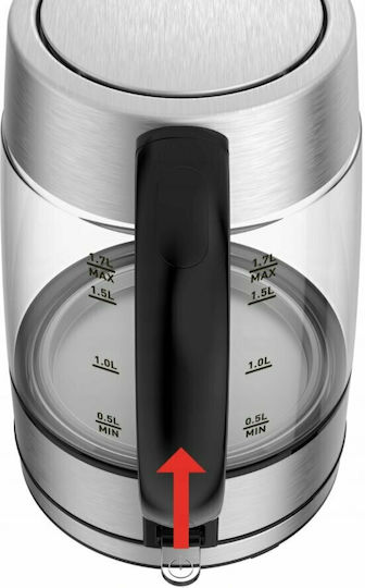 Tefal Βραστήρας 1.7lt 2200W Ασημί