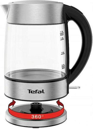 Tefal Βραστήρας 1.7lt 2200W Ασημί